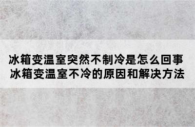 冰箱变温室突然不制冷是怎么回事 冰箱变温室不冷的原因和解决方法